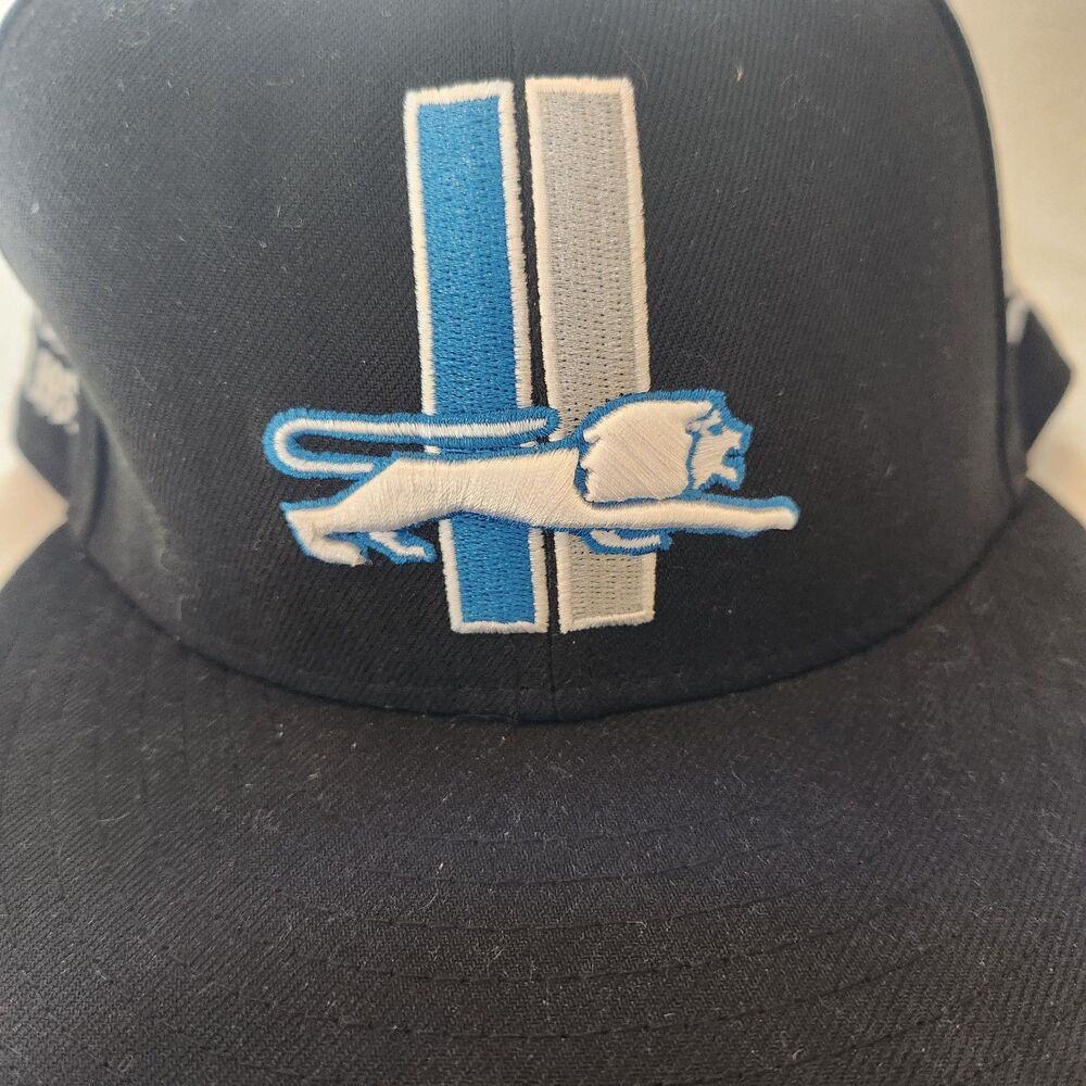 Detroit Lions New Era Throwback World Champions 9FIFTY Snapback Hat - Black OSFM